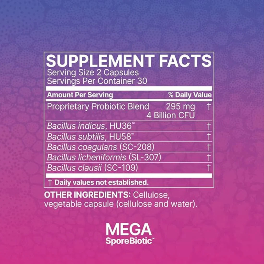 MegaSporeBiotic Probiotic Supplement 60 Capsules ( Pack of 2 )