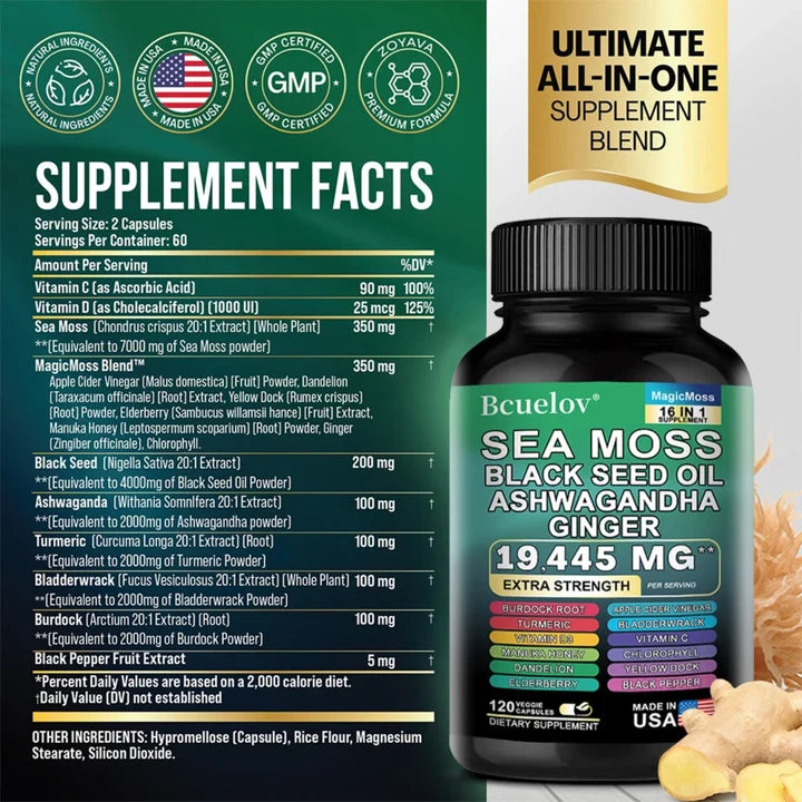 Bcuelov MagicMoss 16-in-1 120 Capsules