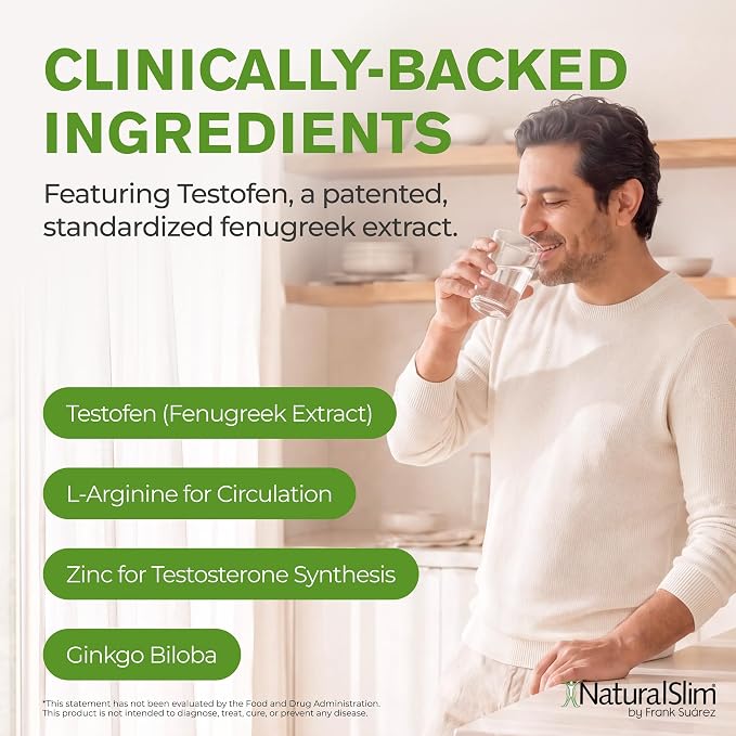 NaturalSlim Testosterin Support 180 Capsules