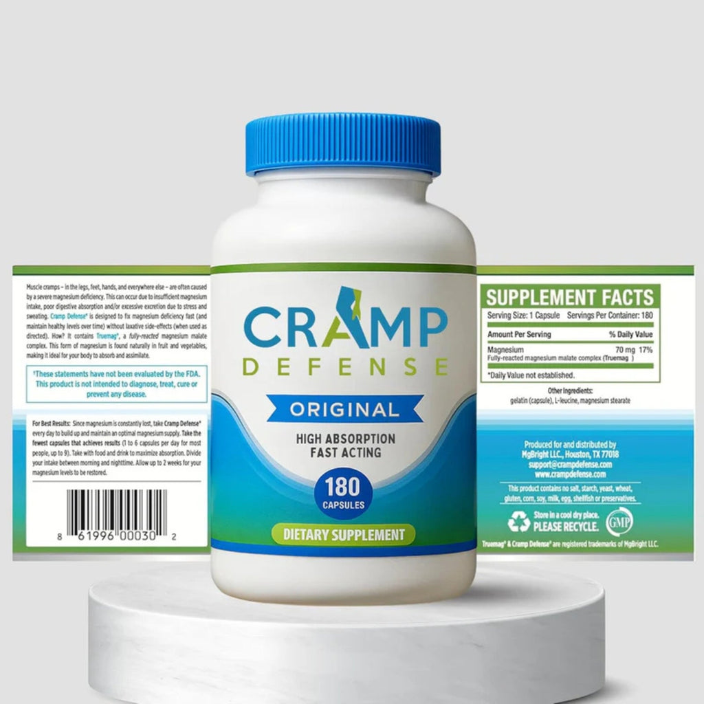 Cramp Defense relief for all muscles cramps, Supplement Dietary 180 counts