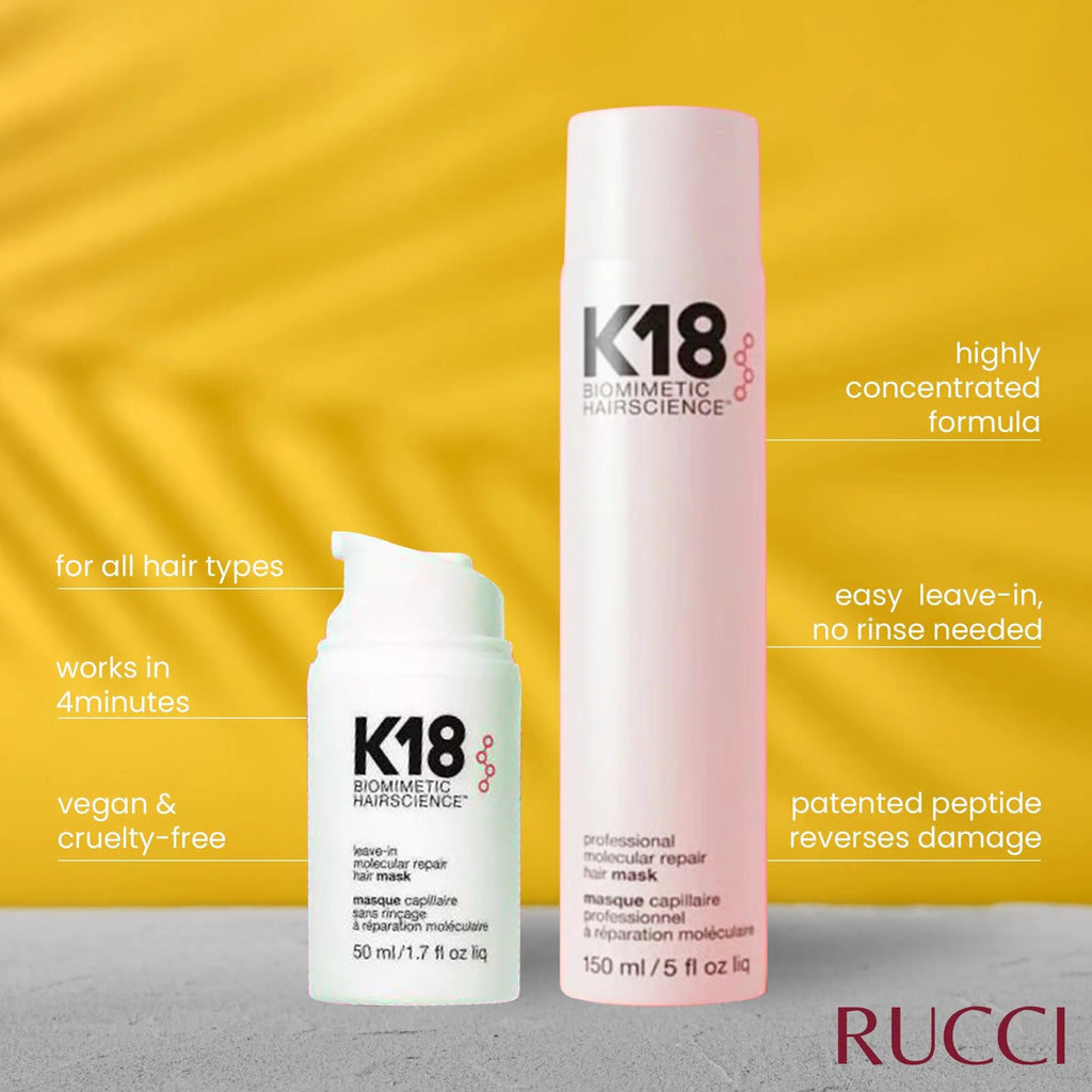 K18 Biomimetic Hairscience Professional Molecular Repair Hair Mask 150ml 5 fl oz