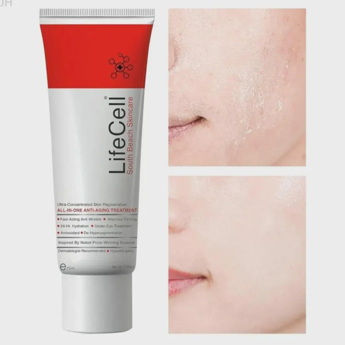 LifeCell All In One Anti-Aging Cream Wrinkle Repair & Firming 2.54 oz
