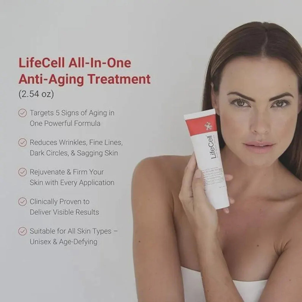 LifeCell All In One Anti-Aging Cream Wrinkle Repair & Firming 2.54 oz