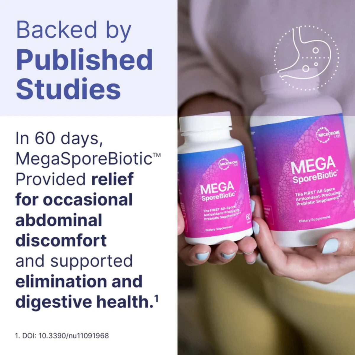 MegaSporeBiotic Probiotics for Women & Men 60 Capsules