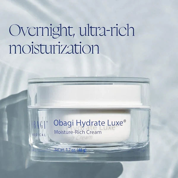 Obagi Hydrate Luxe Moisture Rich Cream – 1.7 oz / 48 g | Intense Hydration & Anti-Aging Night Cream