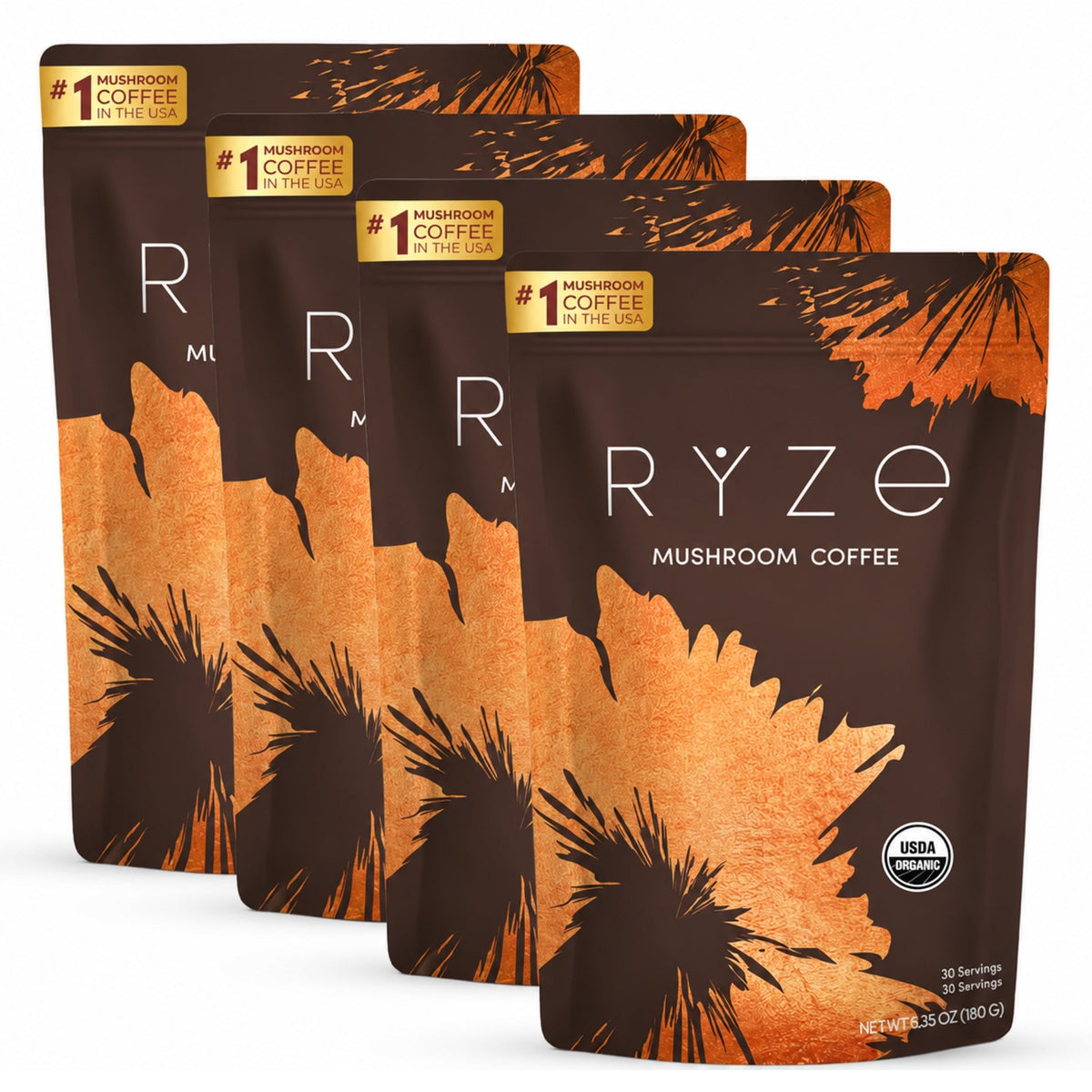 RYZE Organic Mushroom Coffee 30 servings