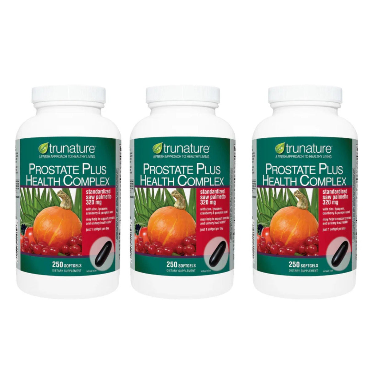 Trunature Prostate Health Complex Supplement 250 Softgels