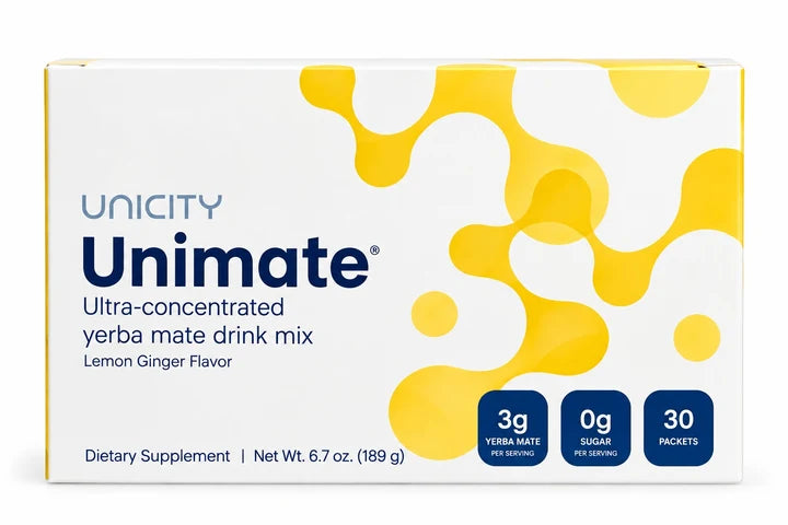 Unicity Unimate Lemon Ginger 30 Packets